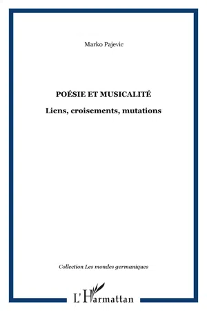 Poésie et musicalité