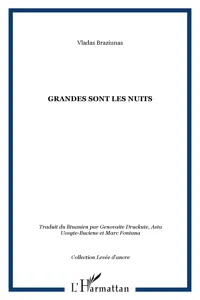 Grandes sont les nuits_cover