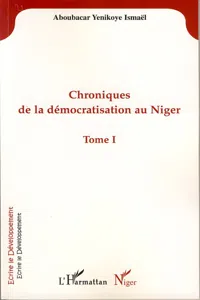 Chroniques de la démocratisation au Niger_cover