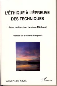 L'éthique à l'épreuve des techniques_cover