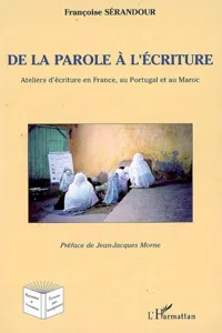 De la parole à l'écriture_cover