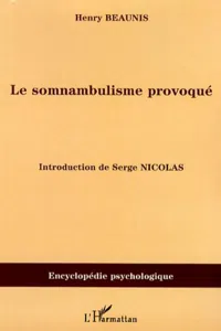 Le somnambulisme provoqué_cover