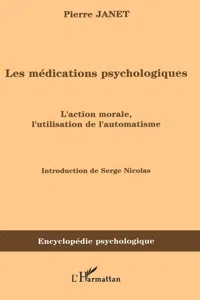 Les médications psychologiques vol. I_cover