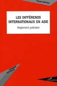 Les différends internationaux en Asie_cover