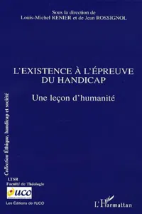 L'existence à l'épreuve du handicap_cover