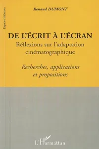 De l'écrit a l'écran_cover