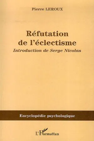 Réfutation de l'éclectisme