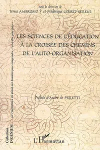 Les sciences de l'éducation à la croisée des chemins de l'auto-organisation_cover