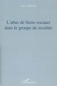 L'abus de biens sociaux dans le groupe de sociétés_cover