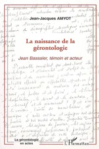 La naissance de la gérontologie_cover