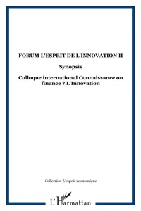 Forum l'Esprit de l'Innovation II_cover