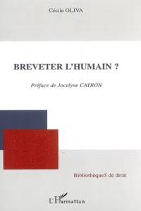 Breveter l'humain ?_cover