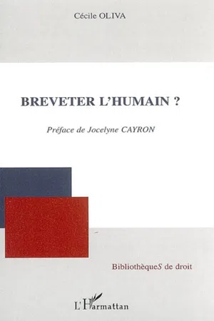 Breveter l'humain ?