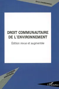 Droit communautaire de l'environnement_cover