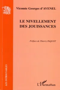 Le nivellement des jouissances_cover