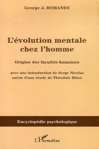 L'évolution mentale chez l'homme_cover