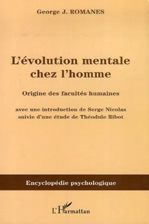 L'évolution mentale chez l'homme