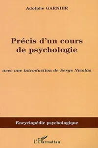 Précis d'un cours de psychologie_cover