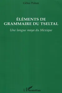 Eléments de grammaire du Tseltal_cover