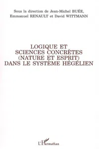 Logique et sciences concrètes dans le système hégélien_cover