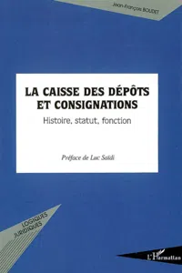 La Caisse des dépôts et consignations_cover