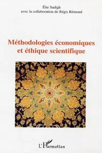 Méthodologies économiques et éthique scientifique_cover