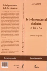 Le développement mental chez l'enfant et dans la race_cover