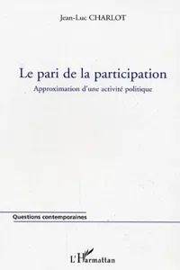 Le pari de la participation_cover