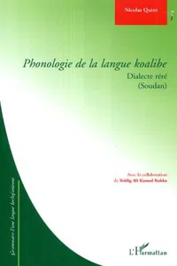 Phonologie de la langue koalibe_cover