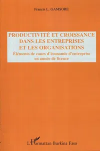 Productivité et croissance dans les entreprises et les organisations_cover