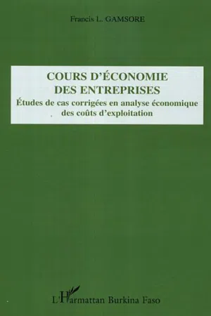 Cours d'économie des entreprises