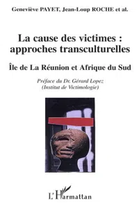 La cause des victimes : approches transculturelles_cover