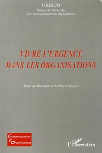 Vivre l'urgence dans les organisations_cover