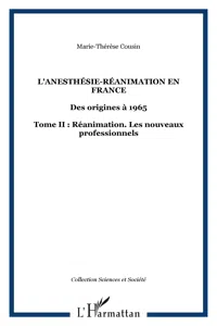 L'anesthésie-réanimation en France_cover