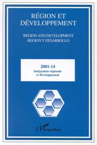 INTÉGRATION RÉGIONALE ET DÉVELOPPEMENT_cover