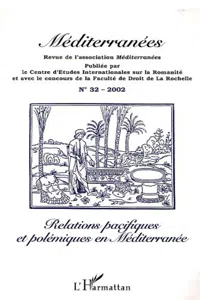 Relations pacifiques et polémiques en méditerranée_cover