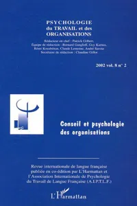 Conseil et psychologie des organisations_cover