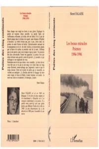 Les beaux miracles, poèmes, 1984-1996_cover