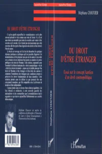 Du droit d'être étranger_cover