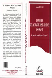 Le monde de la grande restauration en France_cover