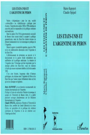 Les Etats-Unis et l'Argentine de Perón