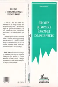 EDUCATION ET CROISSANCE ECONOMIQUE EN LONGUE PERIODE_cover