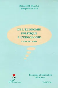 De l'économie politique à l'ergologie_cover