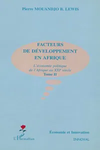 FACTEURS DE DÉVELOPPEMENT EN AFRIQUE_cover