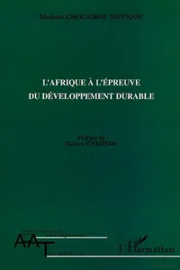 L'AFRIQUE Á L'ÉPEUVE DU DÉVELOPPEMENT DURABLE_cover