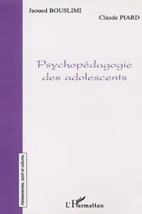 PSYCHOPÉDAGOGIE DES ADOLESCENTS_cover