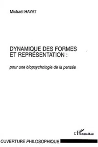 DYNAMIQUE DES FORMES ET REPRÉSENTATION :_cover