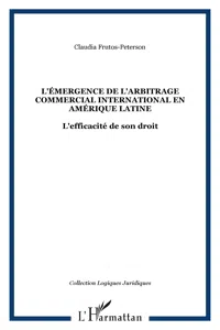 L'Émergence de l'arbitrage commercial international en Amérique latine_cover