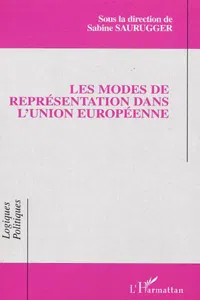 Les modes de représentation dans l'Union européenne_cover