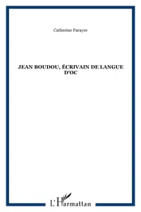 Jean Boudou, écrivain de langue d'Oc_cover